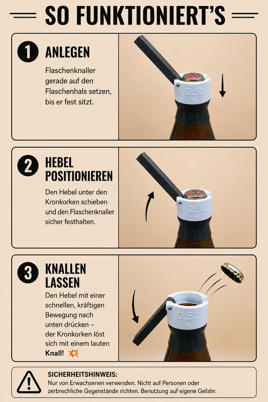 Flaschenknaller 0,5L Lang