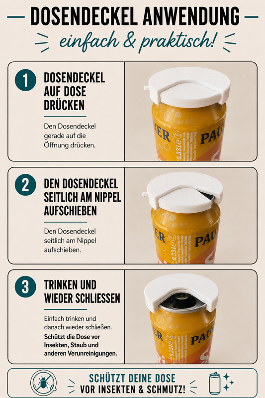 Universal-Schiebe Dosendeckel
