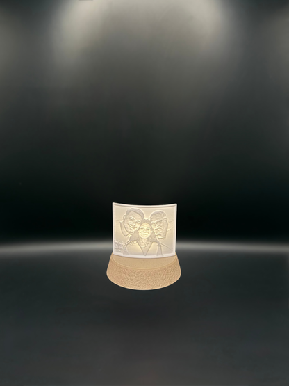 LightFrame – 3D-Fotolicht mit Ständer & Teelicht