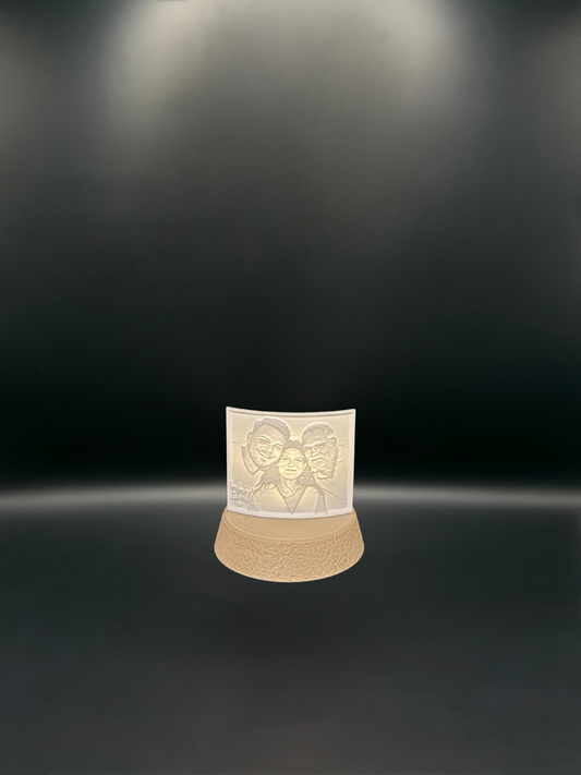 LightFrame – 3D-Fotolicht mit Ständer & Teelicht